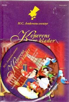 Heft + CD + Sticker Fairytale DANISH H.C. Andersen Kejserens Nye Klaeder NEW